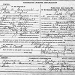 Marriage Certificate 1921