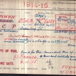 George's British Army Medal Card